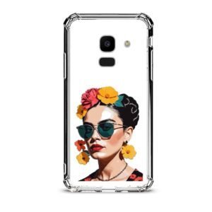 Flower woman θήκη διάφανη & σχέδιο  d1044 γιά  Galaxy J6 2018