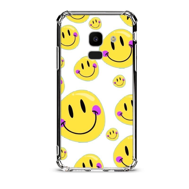 Smilies θήκη διάφανη & σχέδιο  d1076 γιά  Galaxy J6 2018