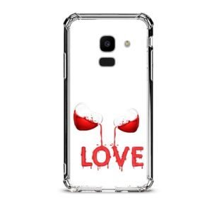 Liquid love θήκη διάφανη & σχέδιο  d1110 γιά  Galaxy J6 2018