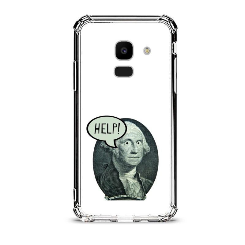 Washington help θήκη διάφανη & σχέδιο  d1112 γιά  Galaxy J6 2018