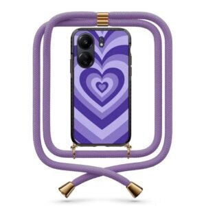 Heart illusion θήκη με κορδόνι & σχέδιο 9847 για Redmi 13C 4G