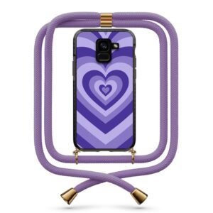 Heart illusion θήκη με κορδόνι & σχέδιο 9847 για  Galaxy A8 Plus 2018