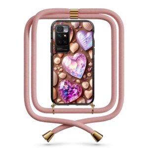 Heart gems θήκη με κορδόνι & σχέδιο 9956 για Xiaomi Redmi 10