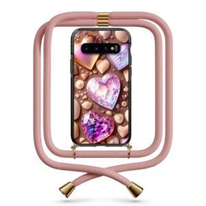 Heart gems θήκη με κορδόνι & σχέδιο 9956 για  Galaxy S10