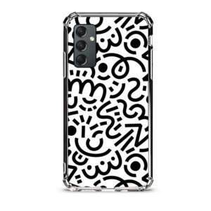 Abstract pattern θήκη διάφανη & σχέδιο  d1101 γιά  Galaxy M52
