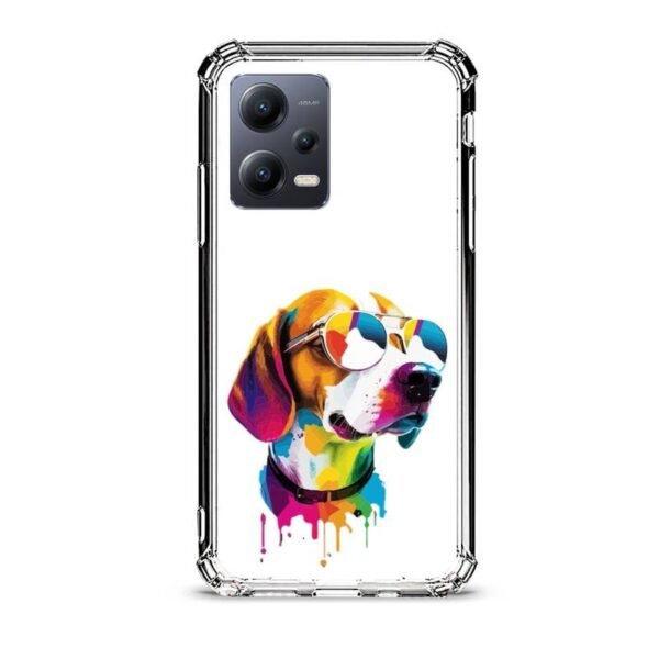 Colorful dog θήκη διάφανη & σχέδιο  d1081 γιά Xiaomi Redmi Note 12 5G