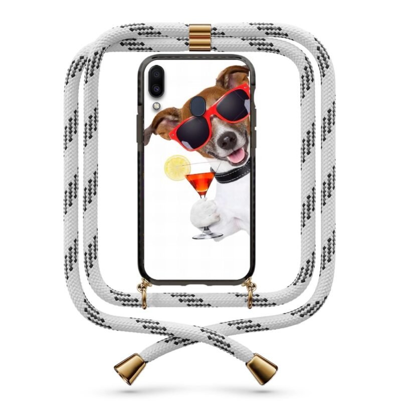 Cocktail dog θήκη με κορδόνι & σχέδιο 9959 για  Galaxy M20