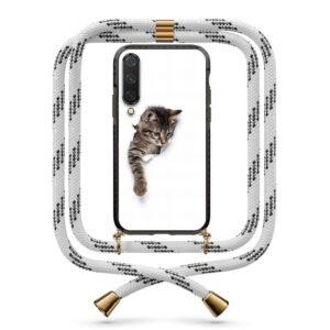 Cat out of wall θήκη με κορδόνι & σχέδιο 9963 για Xiaomi Mi 9 Lite