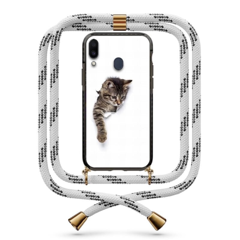 Cat out of wall θήκη με κορδόνι & σχέδιο 9963 για  Galaxy M20
