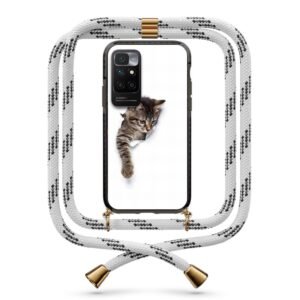 Cat out of wall θήκη με κορδόνι & σχέδιο 9963 για Xiaomi Redmi 10