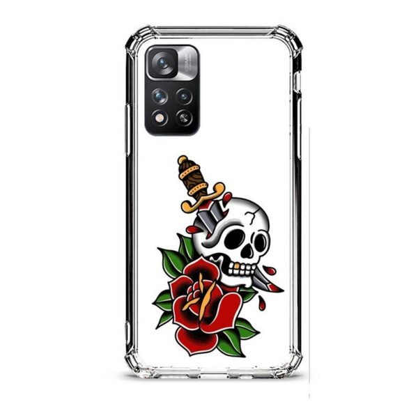 Sword skull θήκη διάφανη & σχέδιο  d1068 γιά Xiaomi Redmi Note 11 Pro Plus