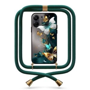 Butterflies θήκη με κορδόνι & σχέδιο 9722 για Redmi 13C 4G