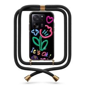 It's ok flower θήκη με κορδόνι & σχέδιο 9966 για Xiaomi Mi 13T/13T Pro