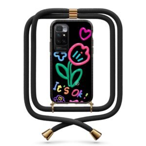 It's ok flower θήκη με κορδόνι & σχέδιο 9966 για Xiaomi Redmi 10