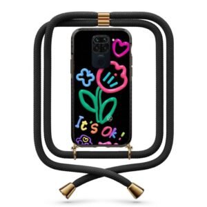 It's ok flower θήκη με κορδόνι & σχέδιο 9966 για Xiaomi Redmi Note 9