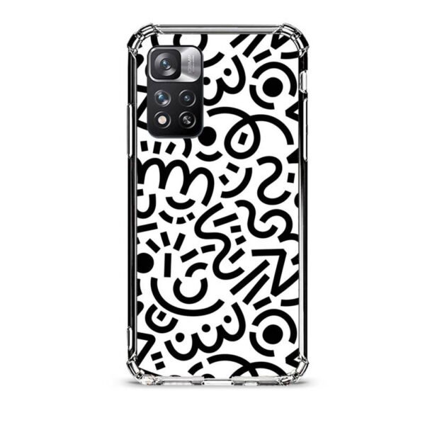 Abstract pattern θήκη διάφανη & σχέδιο  d1101 γιά Xiaomi Redmi Note 11 Pro