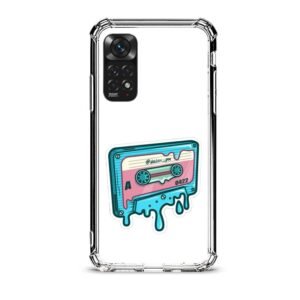 Vintage cassette θήκη διάφανη & σχέδιο  d1122 γιά Xiaomi Redmi Note 11/11S