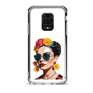 Flower woman θήκη διάφανη & σχέδιο  d1044 γιά Xiaomi Redmi Note 9 Pro