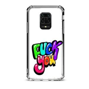 F*ck you θήκη διάφανη & σχέδιο  d1055 γιά Xiaomi Redmi Note 9 Pro