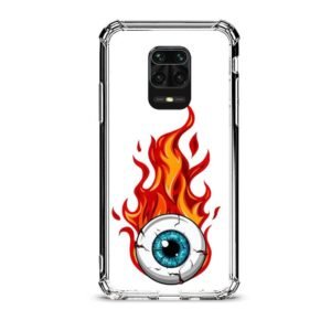 Eye flame θήκη διάφανη & σχέδιο  d1057 γιά Xiaomi Redmi Note 9 Pro