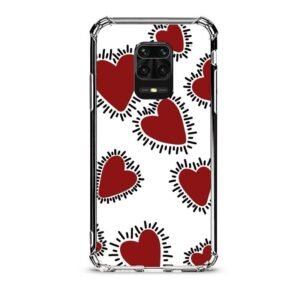 Hearts θήκη διάφανη & σχέδιο  d1086 γιά Xiaomi Redmi Note 9 Pro