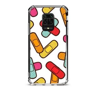 Patch pattern θήκη διάφανη & σχέδιο  d1099 γιά Xiaomi Redmi Note 9 Pro
