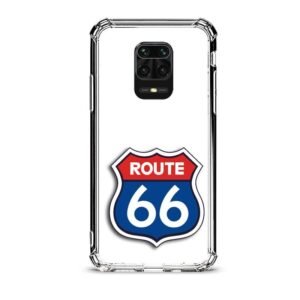 Route 66 θήκη διάφανη & σχέδιο  d1108 γιά Xiaomi Redmi Note 9 Pro