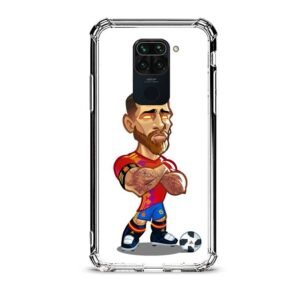 Sergio Ramos θήκη διάφανη & σχέδιο  d1011 γιά Xiaomi Redmi Note 9