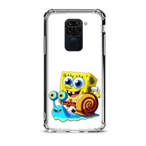 Sponge Bob θήκη διάφανη & σχέδιο  d1023 γιά Xiaomi Redmi Note 9
