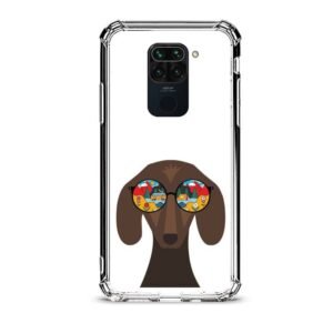 Glass dog θήκη διάφανη & σχέδιο  d1024 γιά Xiaomi Redmi Note 9