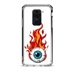 Eye flame θήκη διάφανη & σχέδιο  d1057 γιά Xiaomi Redmi Note 9