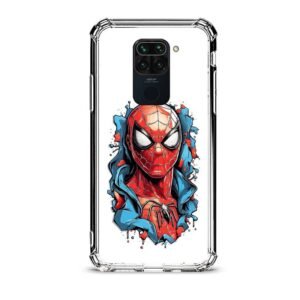 Spiderman θήκη διάφανη & σχέδιο  d1065 γιά Xiaomi Redmi Note 9
