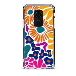 Floral θήκη διάφανη & σχέδιο  d1092 γιά Xiaomi Redmi Note 9