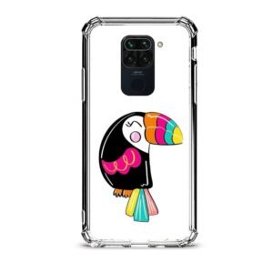 Colorful bird θήκη διάφανη & σχέδιο  d1093 γιά Xiaomi Redmi Note 9