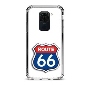 Route 66 θήκη διάφανη & σχέδιο  d1108 γιά Xiaomi Redmi Note 9