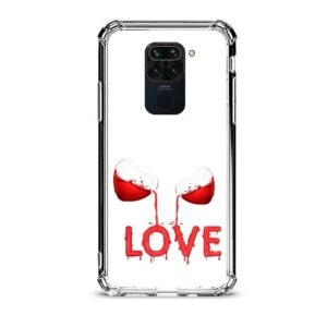 Liquid love θήκη διάφανη & σχέδιο  d1110 γιά Xiaomi Redmi Note 9