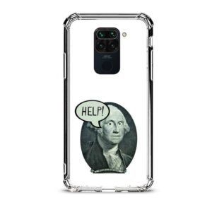 Washington help θήκη διάφανη & σχέδιο  d1112 γιά Xiaomi Redmi Note 9