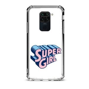 Super girl θήκη διάφανη & σχέδιο  d1115 γιά Xiaomi Redmi Note 9