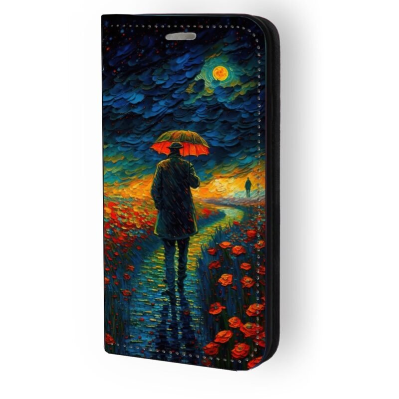 Θήκη book με σχέδιο umbrella man 91134 (Samsung A36)