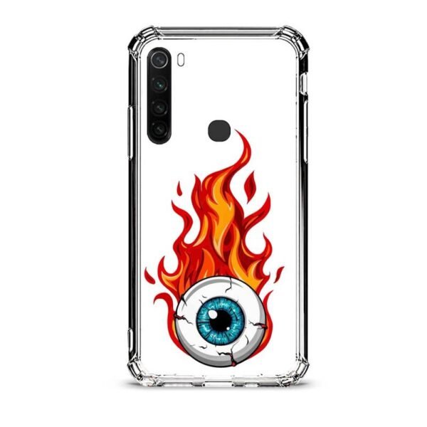 Eye flame θήκη διάφανη & σχέδιο  d1057 γιά Xiaomi Redmi Note 8T