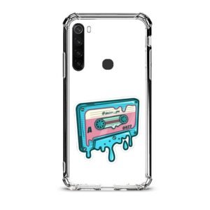 Vintage cassette θήκη διάφανη & σχέδιο  d1122 γιά Xiaomi Redmi Note 8T