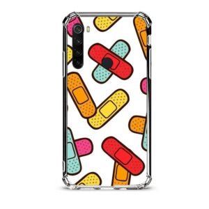 Patch pattern θήκη διάφανη & σχέδιο  d1099 γιά Xiaomi Redmi Note 8
