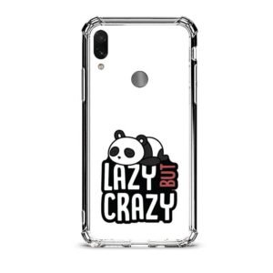 Lazy but crazy panda θήκη διάφανη & σχέδιο  d1120 γιά Xiaomi Redmi Note 7