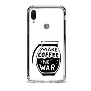 Make coffee not war θήκη διάφανη & σχέδιο  d1121 γιά Xiaomi Redmi Note 7
