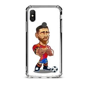 Sergio Ramos θήκη διάφανη & σχέδιο  d1011 γιά Xiaomi Redmi Note 6 Pro
