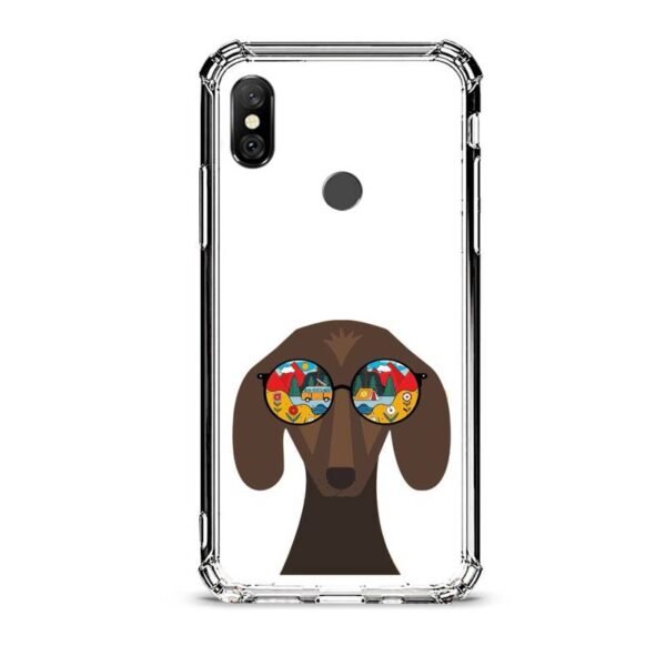 Glass dog θήκη διάφανη & σχέδιο  d1024 γιά Xiaomi Redmi Note 6 Pro