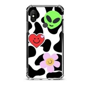 Smiley faces θήκη διάφανη & σχέδιο  d1073 γιά Xiaomi Redmi Note 6 Pro