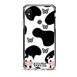 Cow print θήκη διάφανη & σχέδιο  d1077 γιά Xiaomi Redmi Note 6 Pro
