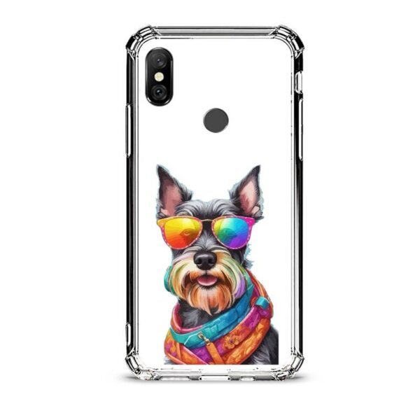 Sunglasses dog θήκη διάφανη & σχέδιο  d1080 γιά Xiaomi Redmi Note 6 Pro