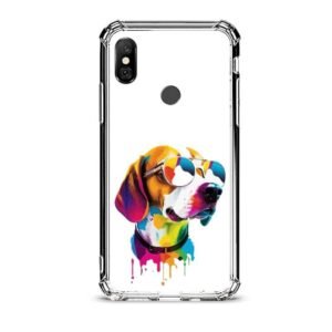 Colorful dog θήκη διάφανη & σχέδιο  d1081 γιά Xiaomi Redmi Note 6 Pro